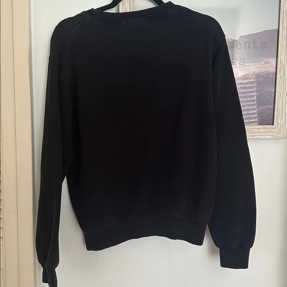 Size Small “Ok, But First Coffee” Crewneck Sweatshirt Pull Over John Galt - Picture 2 of 2